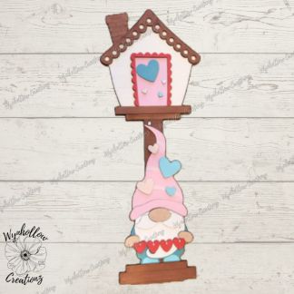 Valentine's Day Gnome Interchangeable Birdhouse Insert